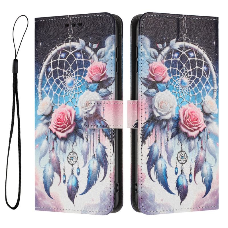 Læder Cover Samsung Galaxy S26 Plus Telefon Etui Blomsterdrømmefanger