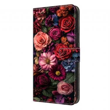 Læder Cover Samsung Galaxy S26 Plus Telefon Etui Blomstermønster