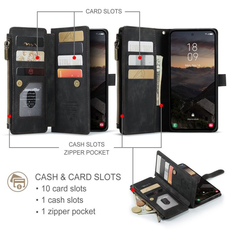 Læder Cover Samsung Galaxy S26 Plus Telefon Etui Caseme Med Ruskindseffekt