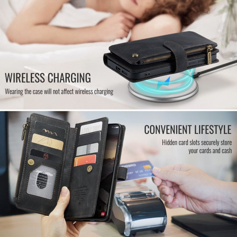 Læder Cover Samsung Galaxy S26 Plus Telefon Etui Caseme Med Ruskindseffekt