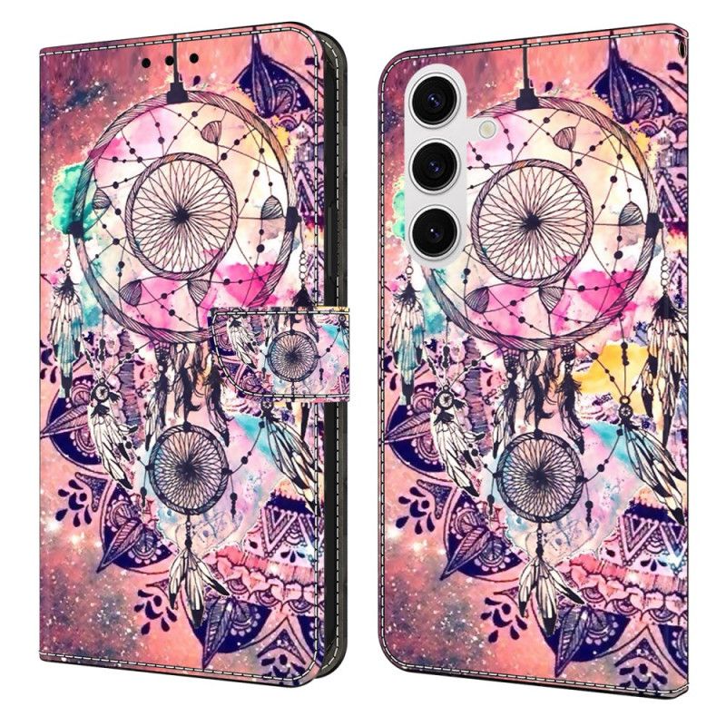 Læder Cover Samsung Galaxy S26 Plus Telefon Etui Drømmefangermønster