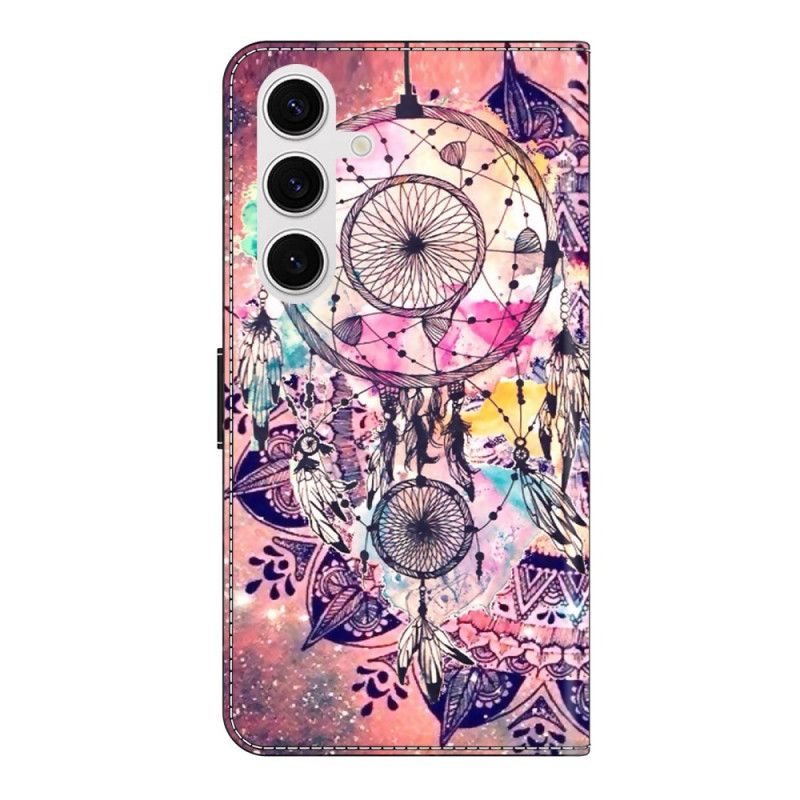 Læder Cover Samsung Galaxy S26 Plus Telefon Etui Drømmefangermønster