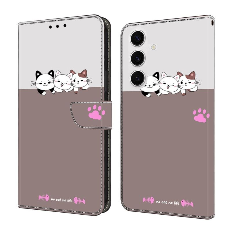 Læder Cover Samsung Galaxy S26 Plus Telefon Etui Grafik Katte