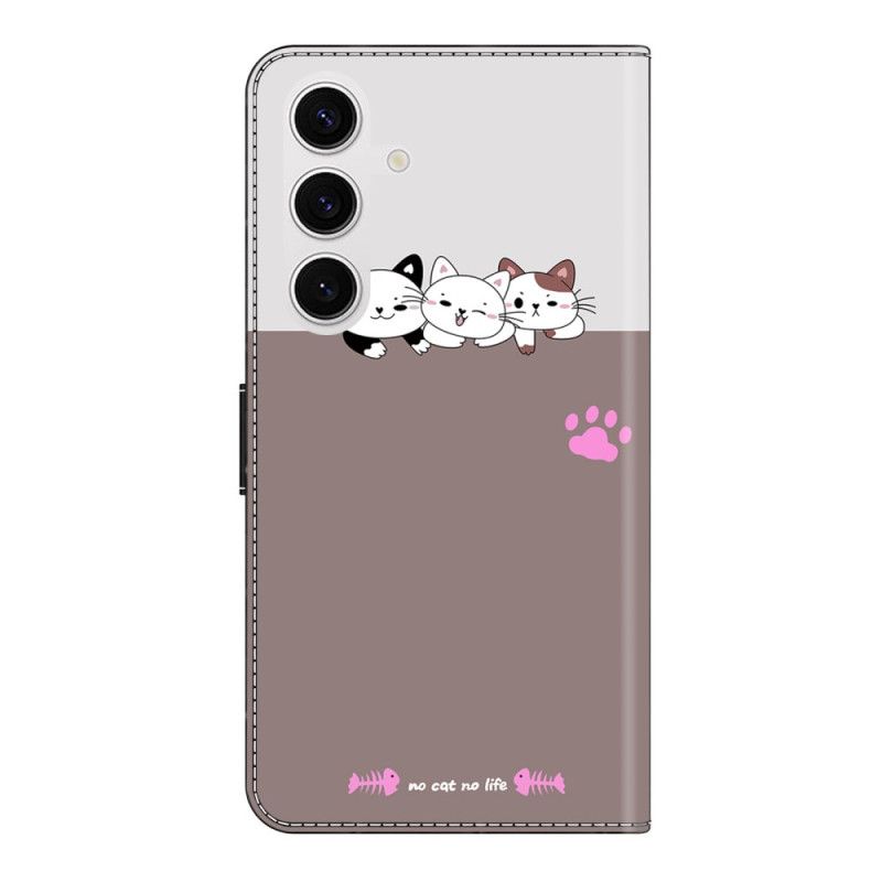 Læder Cover Samsung Galaxy S26 Plus Telefon Etui Grafik Katte