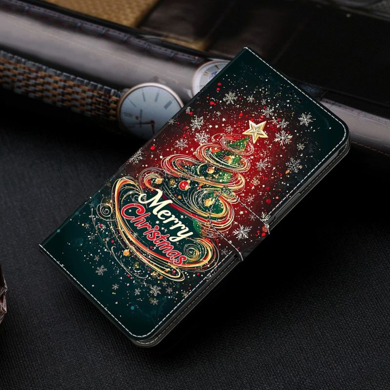 Læder Cover Samsung Galaxy S26 Plus Telefon Etui Juletræ