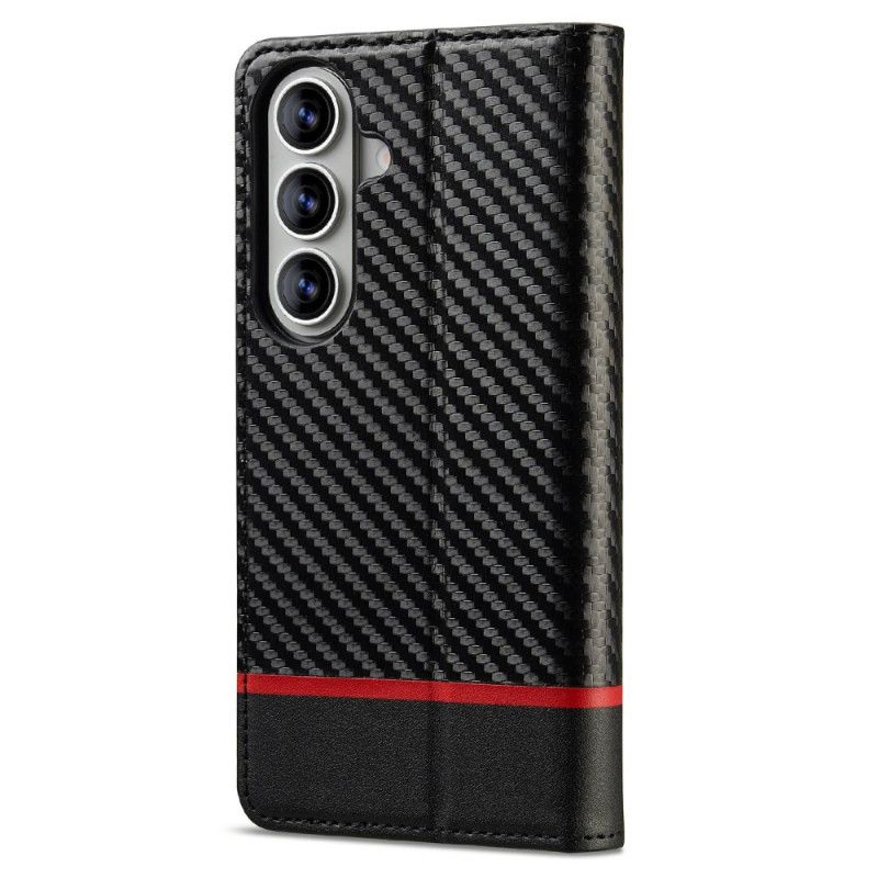 Læder Cover Samsung Galaxy S26 Plus Telefon Etui Kulfiber
