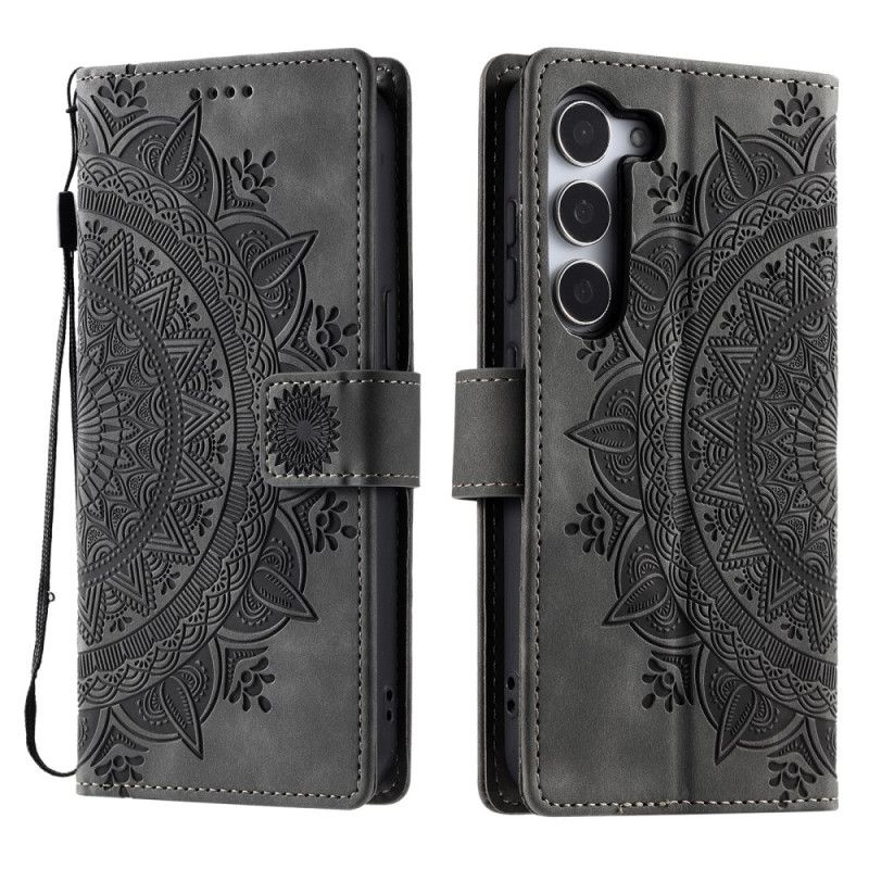 Læder Cover Samsung Galaxy S26 Plus Telefon Etui Mandala-ruskindseffekt