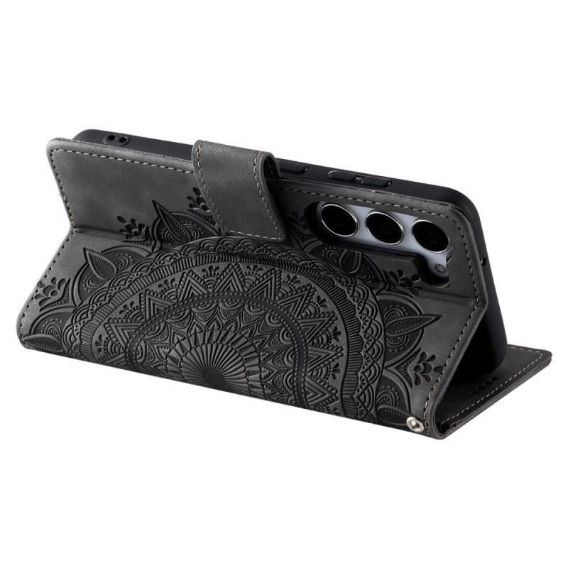 Læder Cover Samsung Galaxy S26 Plus Telefon Etui Mandala-ruskindseffekt