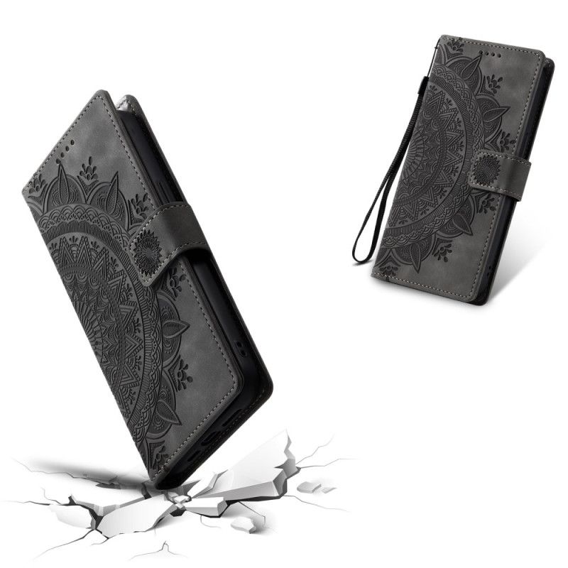 Læder Cover Samsung Galaxy S26 Plus Telefon Etui Mandala-ruskindseffekt