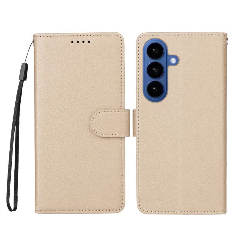 Læder Cover Samsung Galaxy S26 Plus Telefon Etui Rfid-blokering Og 3 Kortpladser