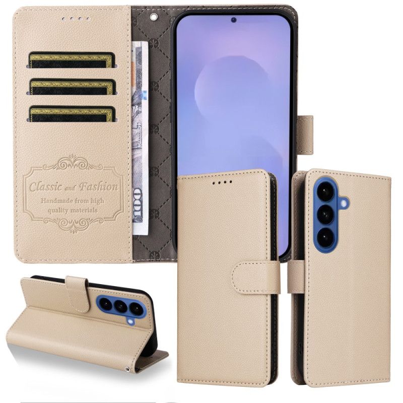 Læder Cover Samsung Galaxy S26 Plus Telefon Etui Rfid-blokering Og 3 Kortpladser