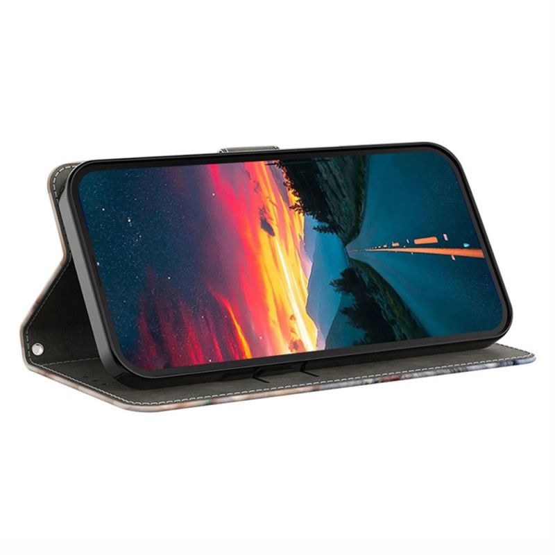 Læder Cover Samsung Galaxy S26 Plus Trekantet Marmormønster