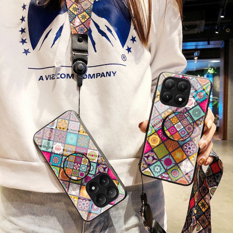 Cover Xiaomi 15t Holder Og Rem Patchwork Design