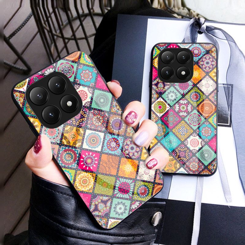 Cover Xiaomi 15t Holder Og Rem Patchwork Design