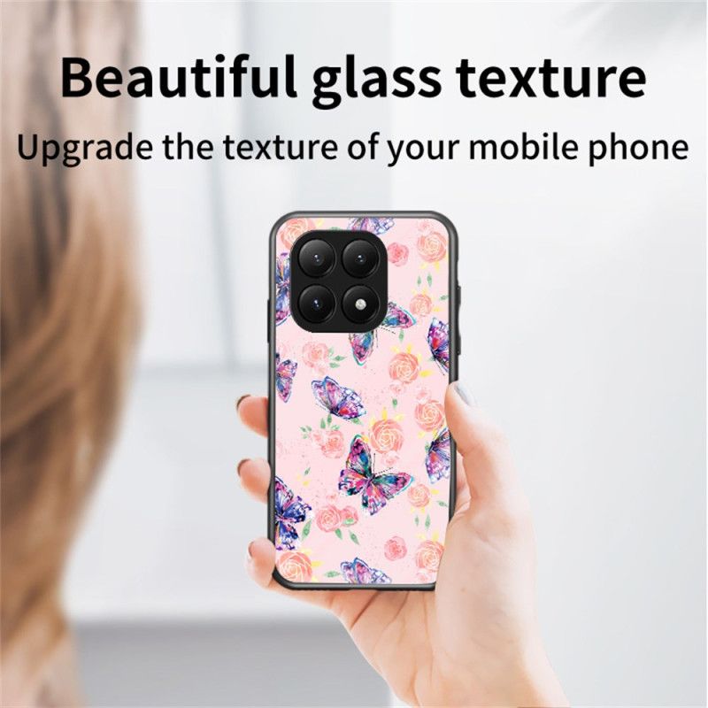 Cover Xiaomi 15t Sommerfugle I Hærdet Glas