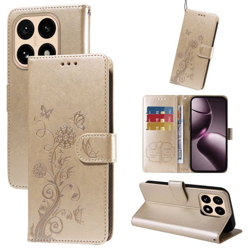 Flip Cover Til Xiaomi 15t Blomster