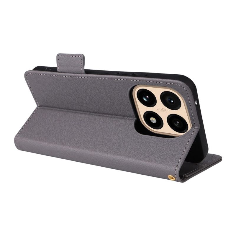 Flip Cover Til Xiaomi 15t Kunstlæder Med Rem