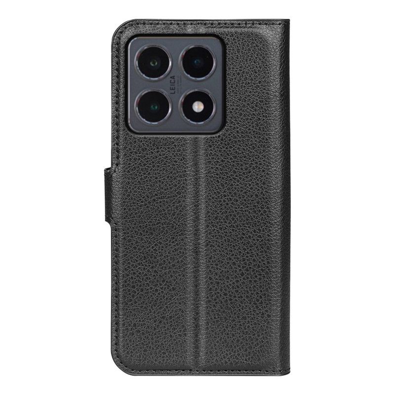 Flip Cover Til Xiaomi 15t Litchi Kunstlæder