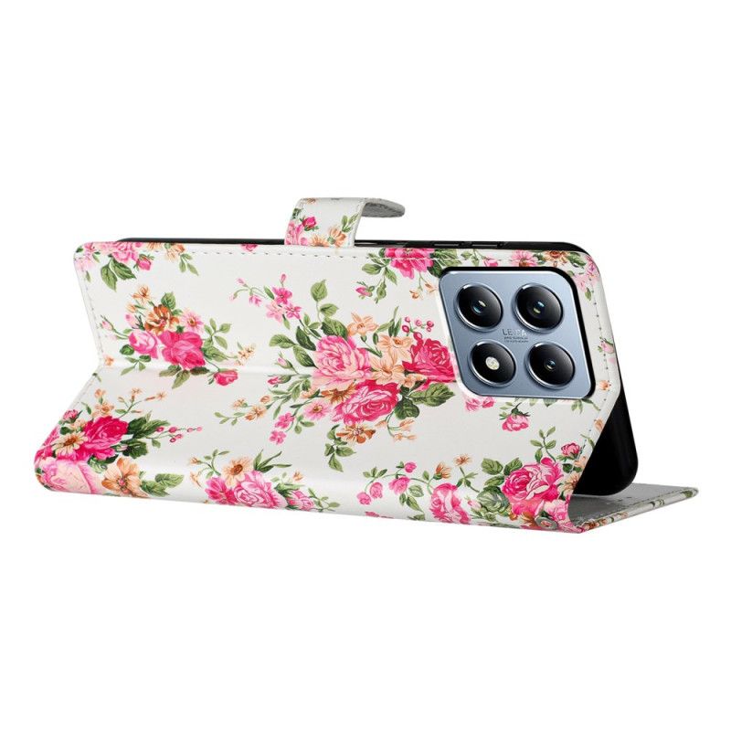 Flip Cover Xiaomi 15t Frihedsblomster