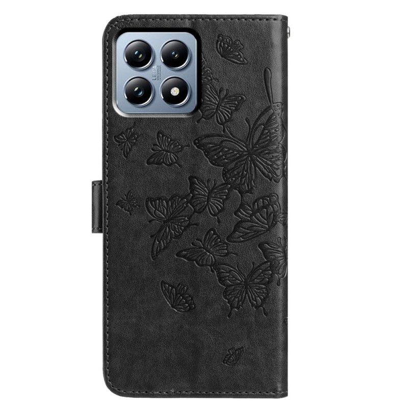 Flip Cover Xiaomi 15t Grafisk Sommerfugl