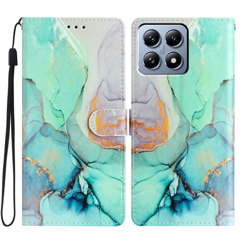 Flip Cover Xiaomi 15t Grøn Marmor