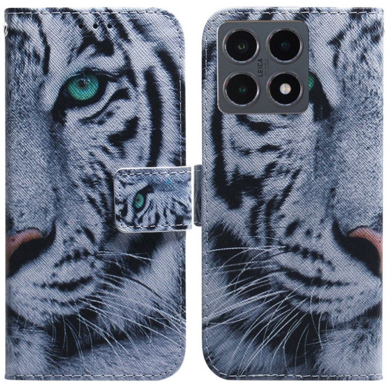 Flip Cover Xiaomi 15t Hvid Tiger