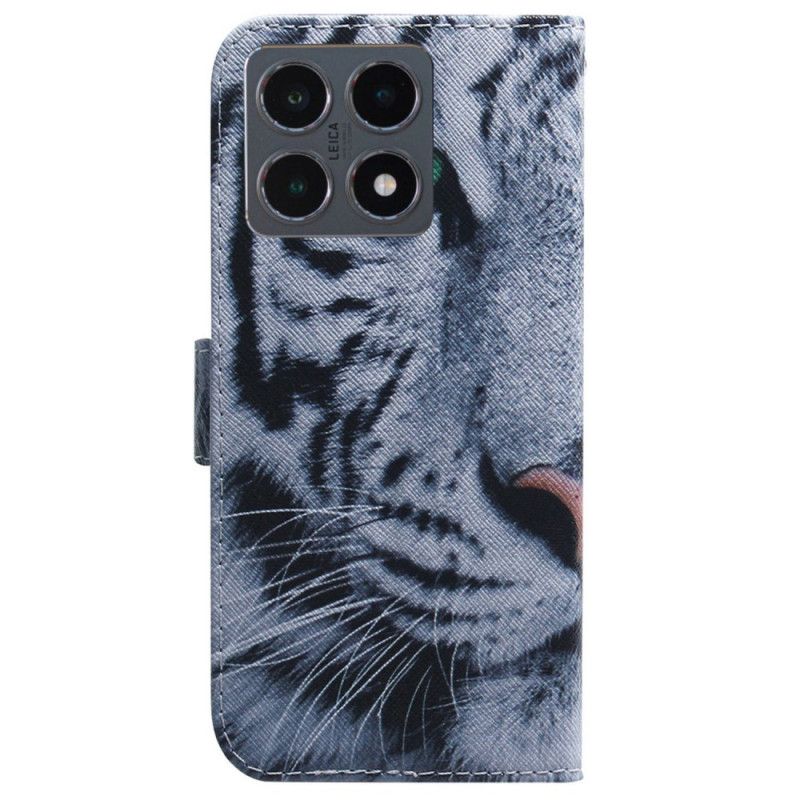 Flip Cover Xiaomi 15t Hvid Tiger