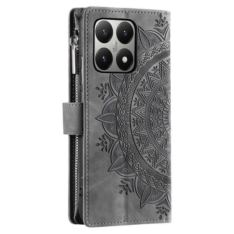 Flip Cover Xiaomi 15t Pung Med Mandala-ruskindseffekt