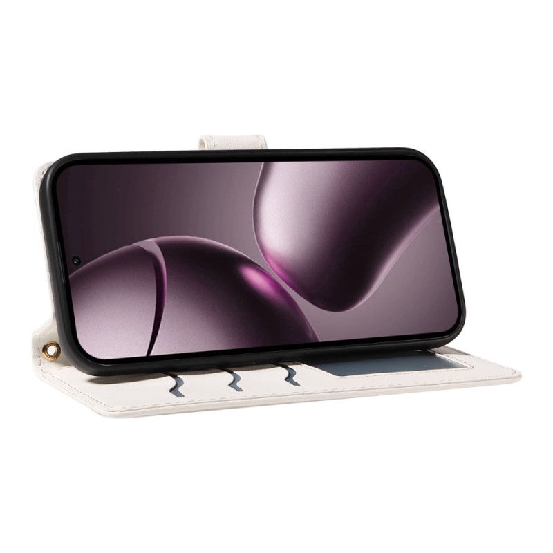 Flip Cover Xiaomi 15t Quiltet Med Rem Og Skulderrem