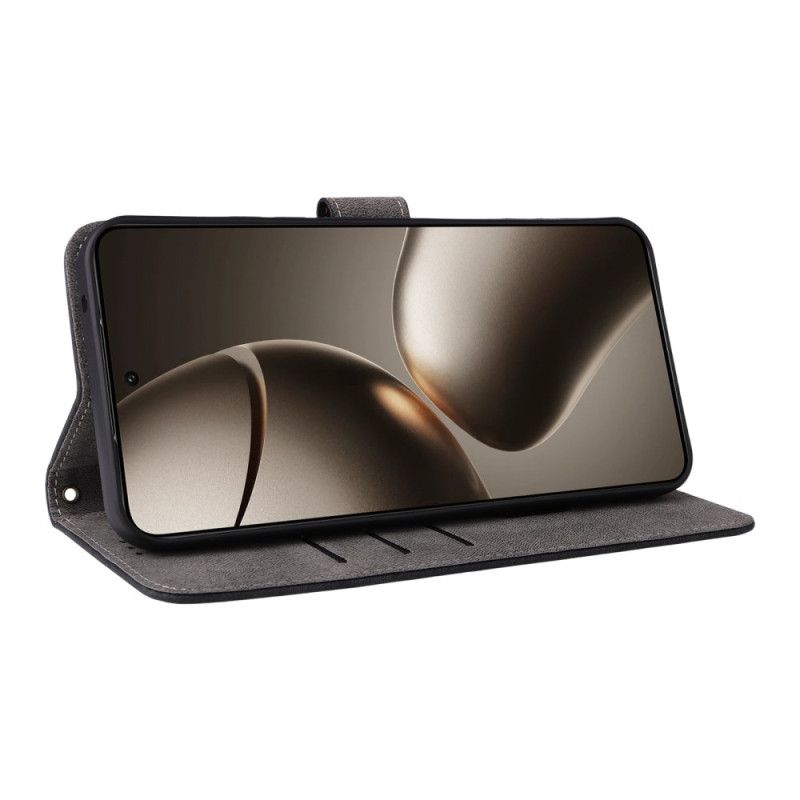 Flip Cover Xiaomi 15t Rfid-beskyttelse Ruskindseffekt