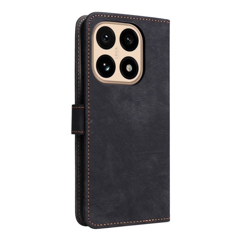 Flip Cover Xiaomi 15t Rfid-beskyttelse Ruskindseffekt