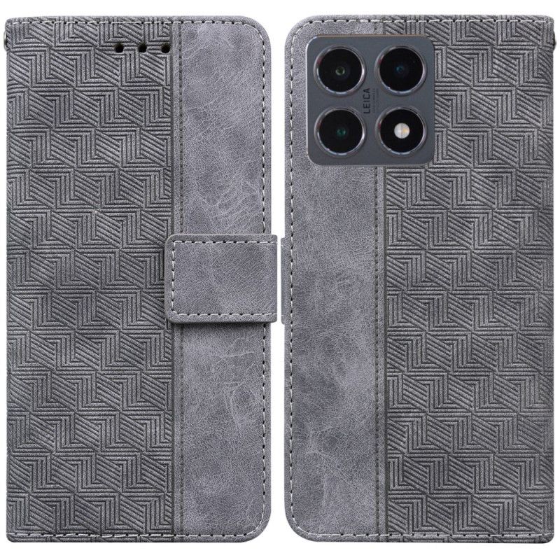 Flip Cover Xiaomi 15t Vævet Mønster