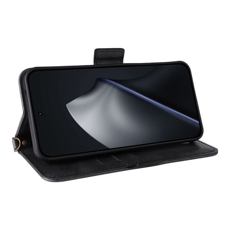 Flip Cover Xiaomi 15t Vintage Med Skulderrem