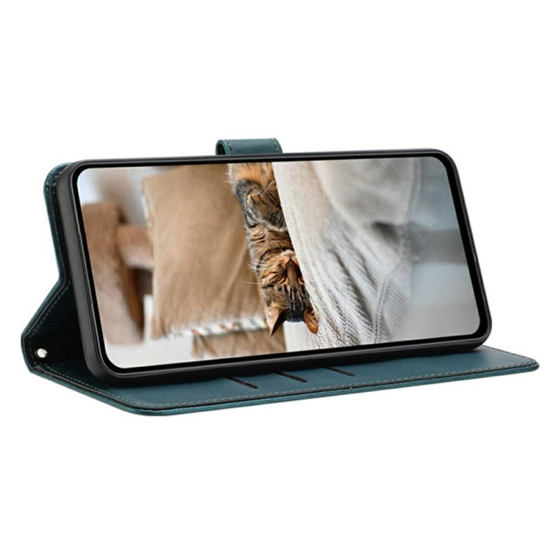 Læder Cover Xiaomi 15t Bunke Af Katte Med Rem