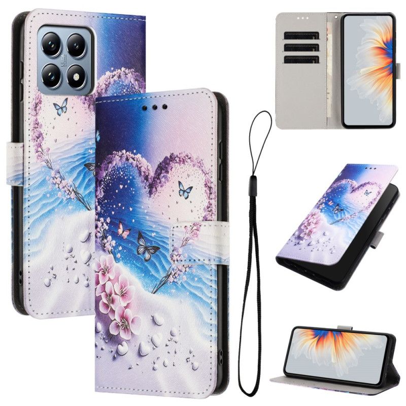 Læder Cover Xiaomi 15t Telefon Etui Hjerte