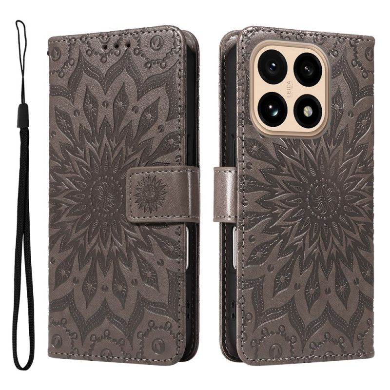 Læder Cover Xiaomi 15t Telefon Etui Mandala
