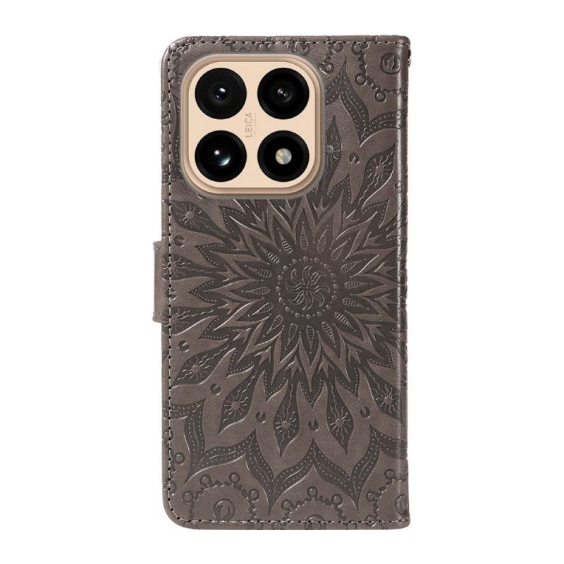 Læder Cover Xiaomi 15t Telefon Etui Mandala