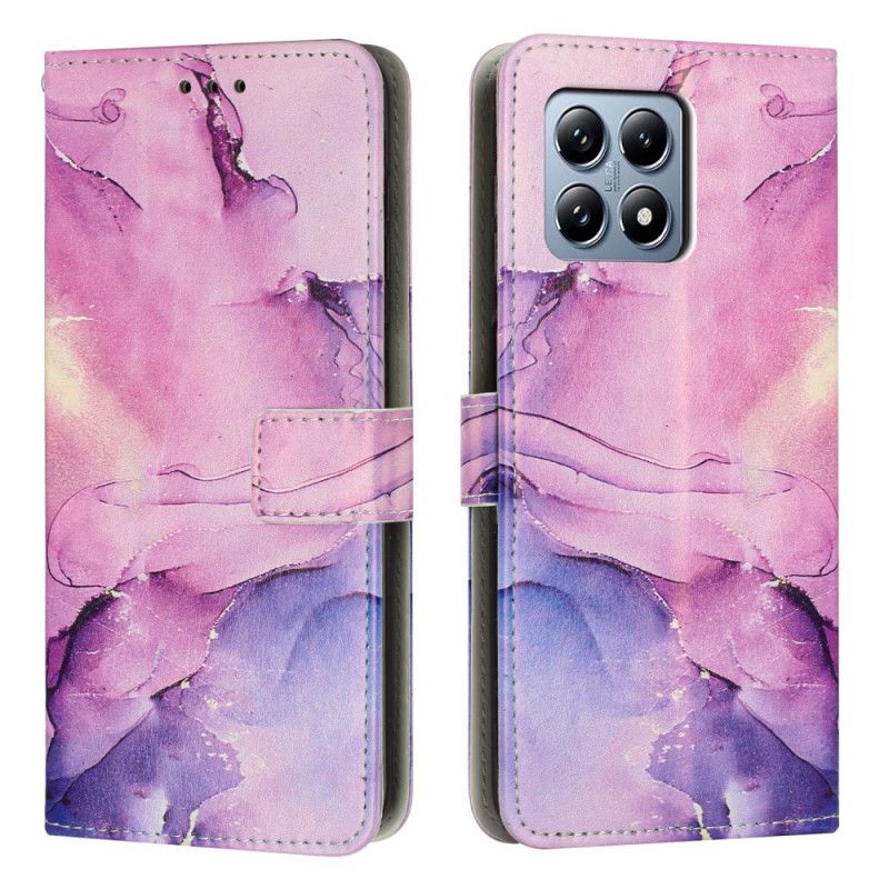 Læder Cover Xiaomi 15t Telefon Etui Marmor