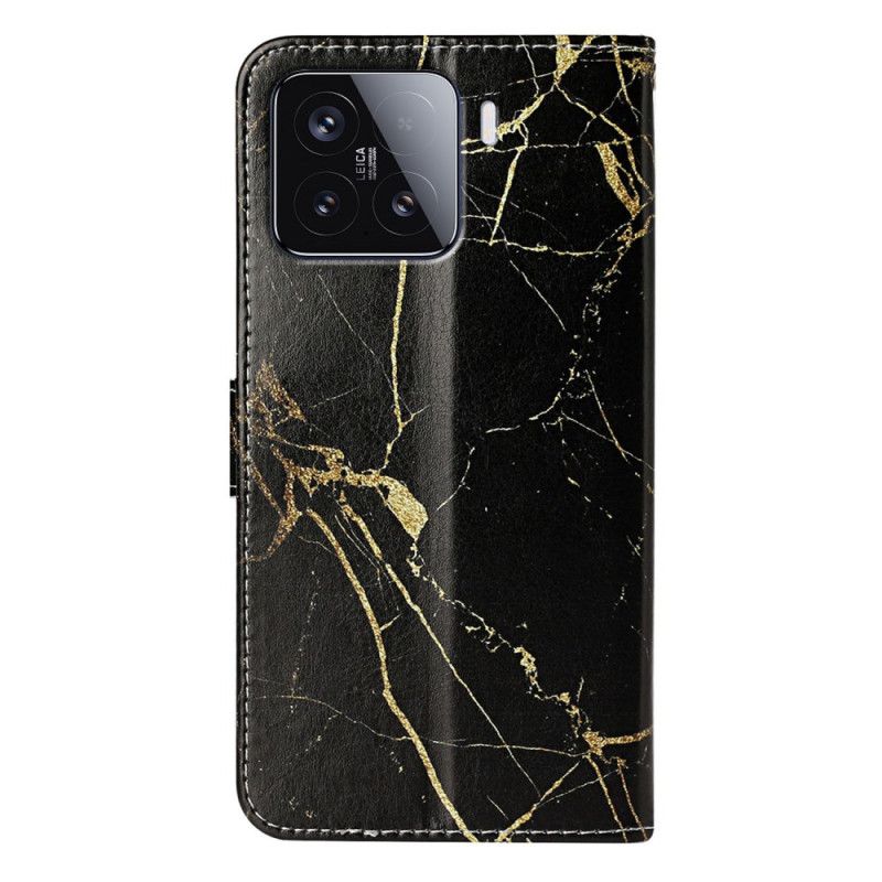 Læder Cover Xiaomi 15t Telefon Etui Marmorvariant