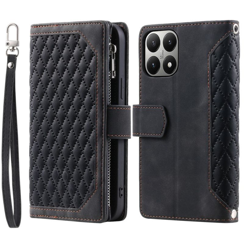 Læder Cover Xiaomi 15t Telefon Etui Quiltet Pung