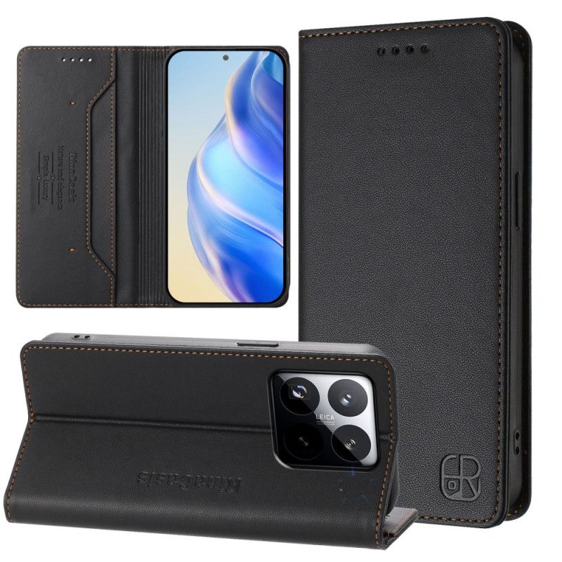 Læder Cover Xiaomi 15t Telefon Etui Rfid-pung