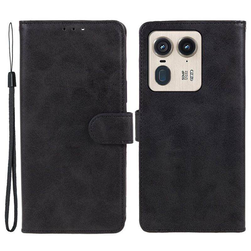 Flip Cover Motorola Edge 50 Ultra Tekstureret Overflade