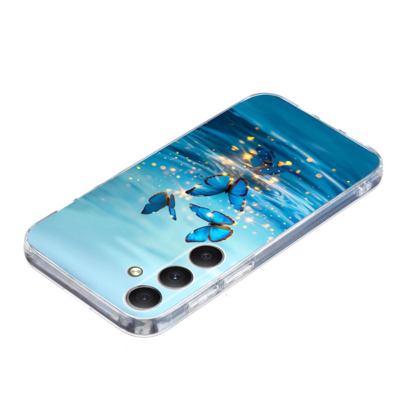 Cover Samsung Galaxy S25 Fe Blå Sommerfugle