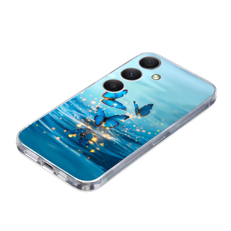 Cover Samsung Galaxy S25 Fe Blå Sommerfugle