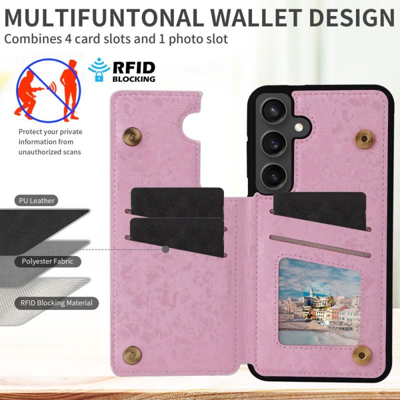 Cover Samsung Galaxy S25 Fe Blomsterkortholder