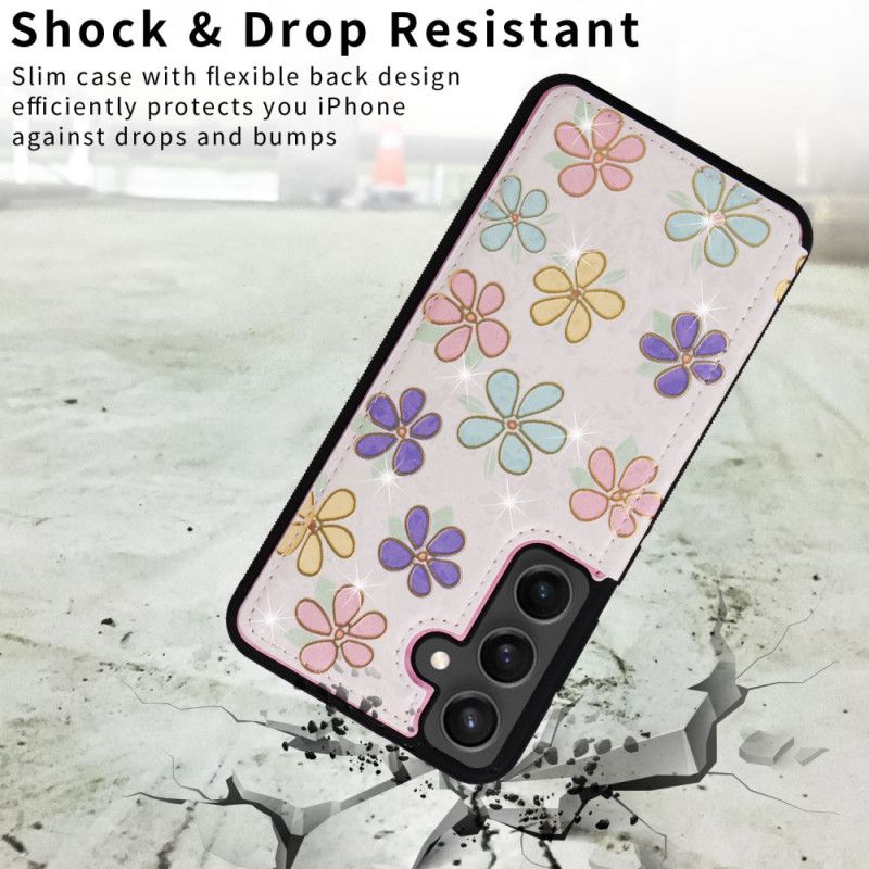 Cover Samsung Galaxy S25 Fe Blomsterkortholder