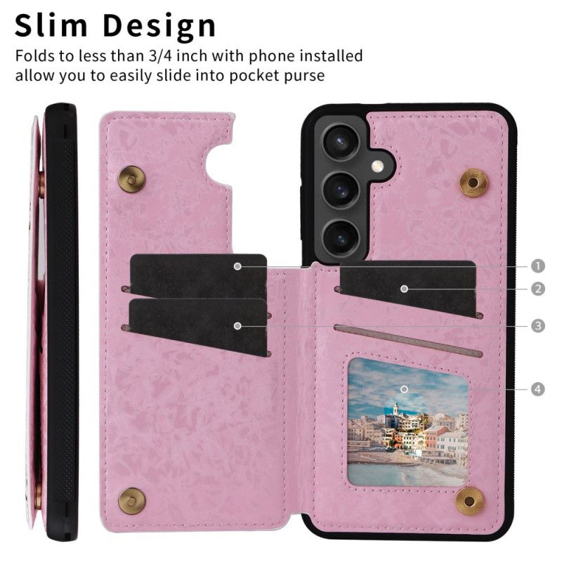 Cover Samsung Galaxy S25 Fe Blomsterkortholder
