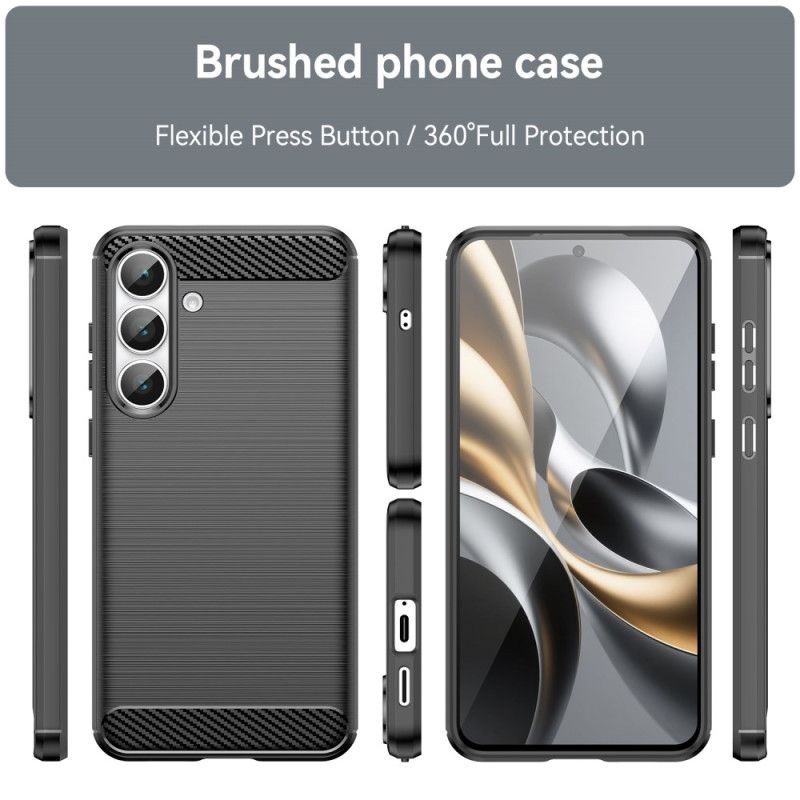 Cover Samsung Galaxy S25 Fe Børstet Kulfiber