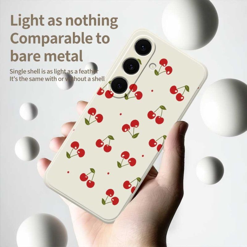 Cover Samsung Galaxy S25 Fe Kirsebærsilikone