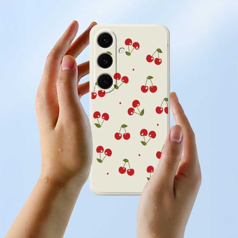 Cover Samsung Galaxy S25 Fe Kirsebærsilikone